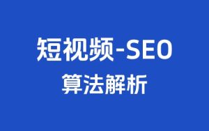 王通:短视频-seo-算法解析(超级干货)